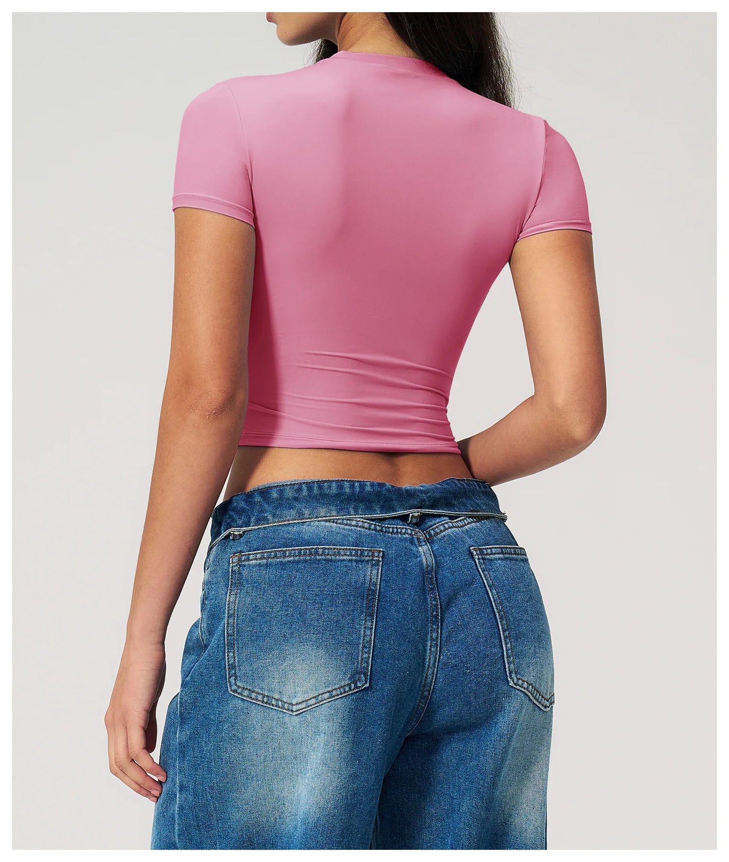 Summer Gym Crop Tops Women Yoga T-shirts Fitness Short Sleeved Workout Shirts Gym Sports Shirts Female Running Active Yoga Wea