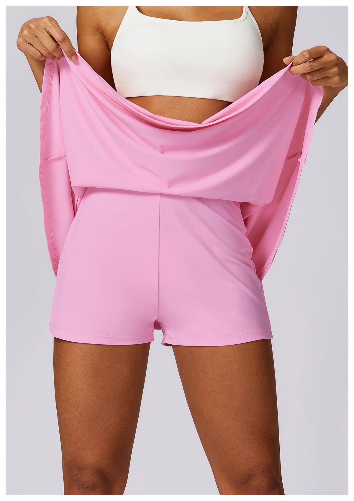 New Gym Yoga High Waist Yoga Skirt Tennis Sports Fitness Push Up Quick Drying Sun Protection Skirt UV Protection