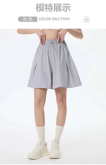 Female Yoga Wide-leg Shorts Workout Running Women FitnessWorkout Short For Ladies Gym Shorts Fitness Sportwear Summer Yoga Short
