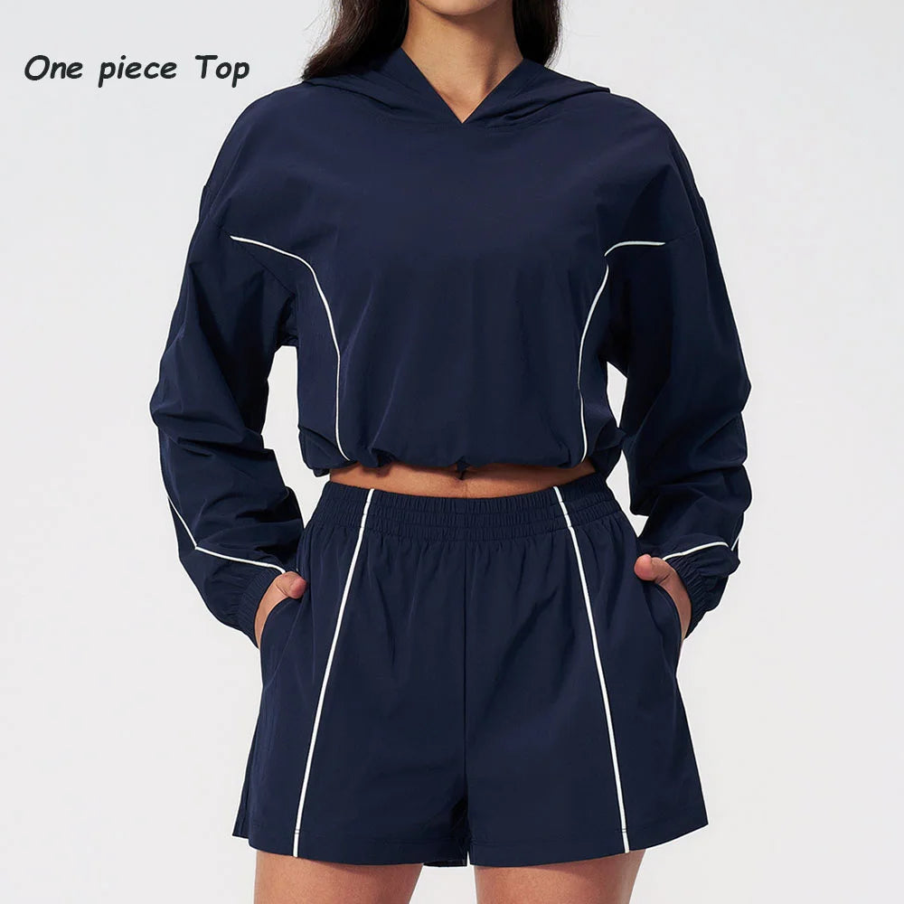 1 Pieces Women Outdoor Sports Coat Summer Sun Protection Top Yoga Long Sleeved Jacket Female Fitness Short Sun Protection Jacket