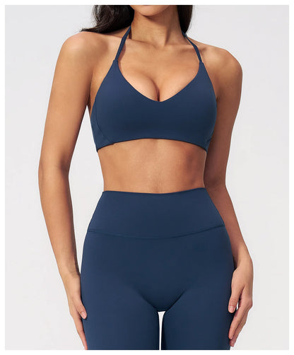 summer Yoga Bra Women's Sports Bra Breathable Vest Shock Proof Top Running Active Sportswear Bra Gym Workout Fitness Push up Top