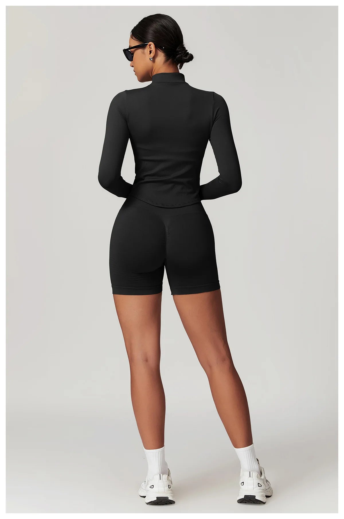New Zipper Sports Top Women Gym Long Sleeve for Fitness Seamless Coat  Clothing Running Workout Tights Gym Tops Yoga Shirts