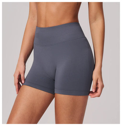 Seamless Sports Shorts Women Yoga Shorts High Waist Workout Shorts Breathable Sports Leggings Gym Shorts Running Cycling Shorts