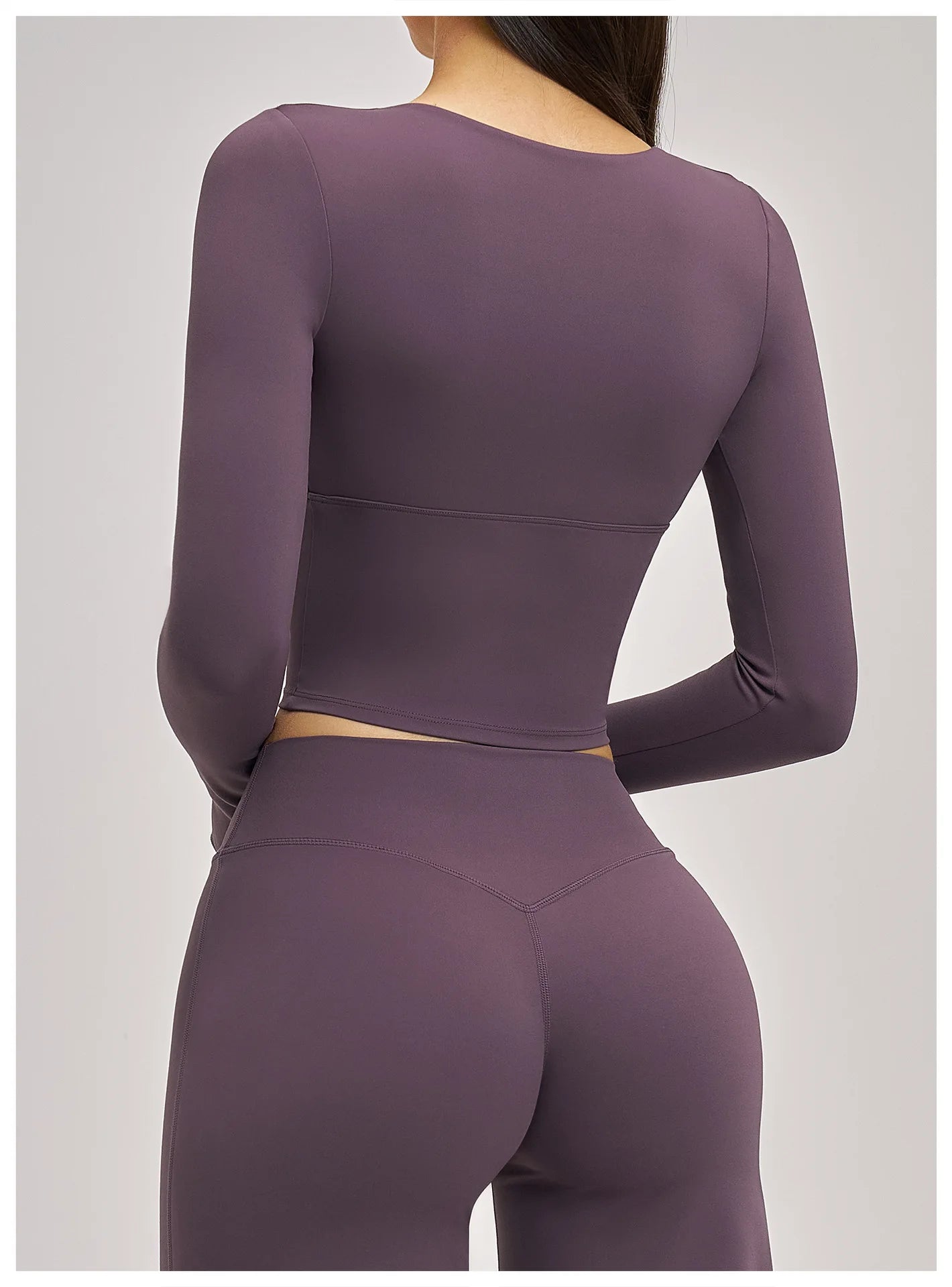 Women's Yoga T-Shirt Deep V Long Sleeve Sports Tops Gym Workout Shirts Breathable Fitness Yoga Top Female Running Push Up Shirts