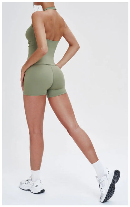 Women High Waist Yoga Shorts Running Cycling Shorts Breathable Fitness Shorts Female Summer Workout Shorts Gym Sports Tights