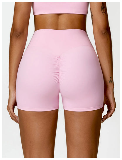 Yoga Shorts Women Scrunch Butt Yoga Pants High Waist Leggings Lift Butt Cycling Shorts Running Push Up Workout Gym Sports Shorts