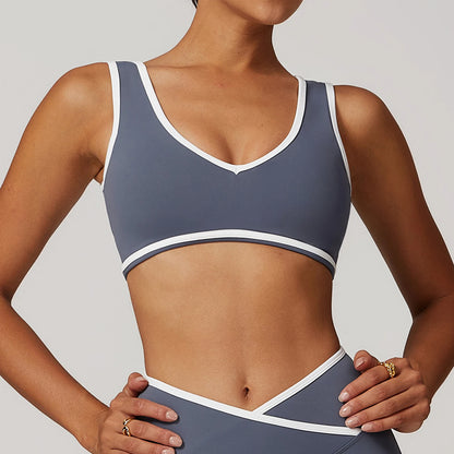 New Women Sports Bra Back High Impact Workout Sport Top Crop Fitness Wear For Yoga Gym Brassiere Sportswear Gym Push Up Bra
