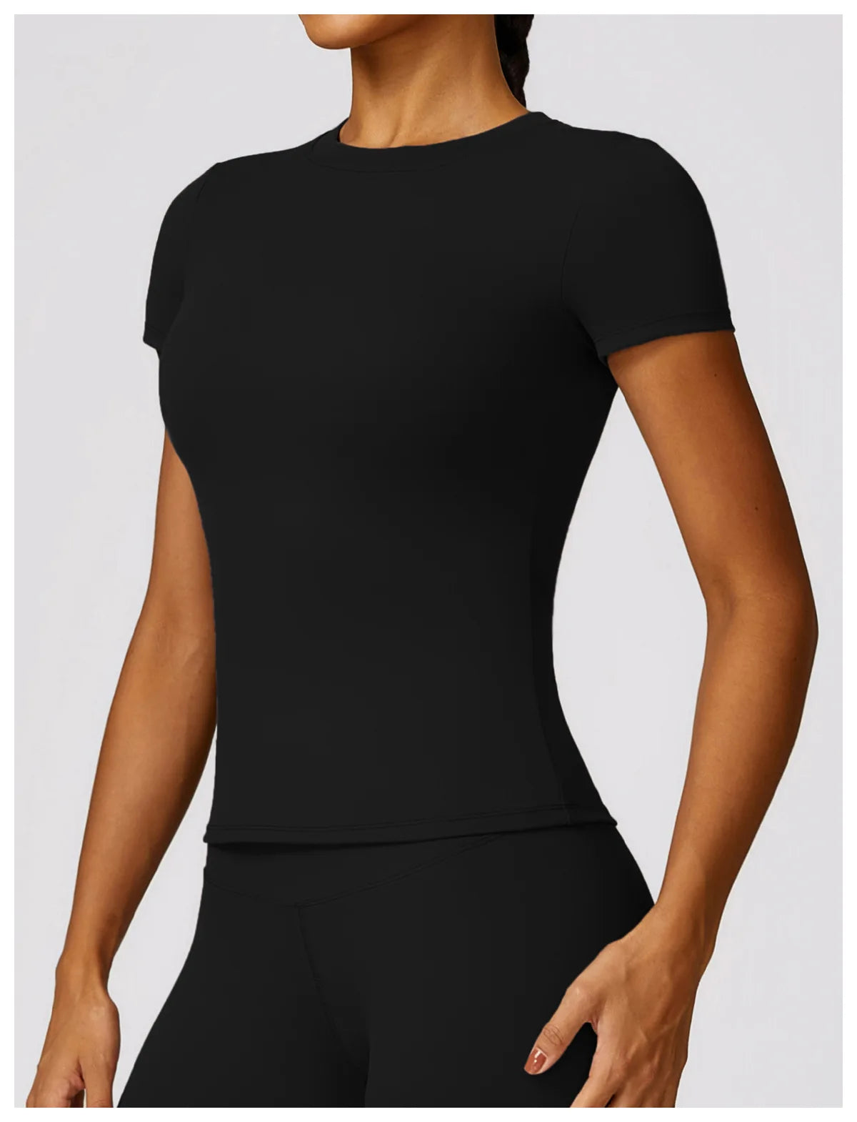 Summer Yoga Top Women Breathable Yoga Shirts Fitness Sports T-Shirts Gym Crop Top Light Weight Yoga Shirt Fitness Activewear