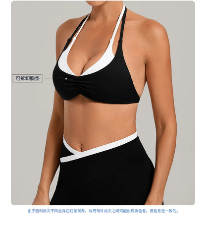 Sportswear Woman's Gym Underwear Stretch Shoulder Strap Fitness Sports Bra Breathable Female Top Yoga Sport Bra Outdoor Jogging