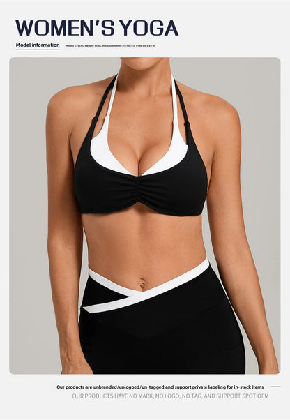 Sportswear Woman's Gym Underwear Stretch Shoulder Strap Fitness Sports Bra Breathable Female Top Yoga Sport Bra Outdoor Jogging