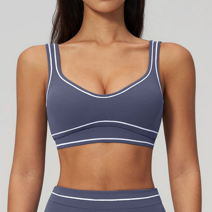 Yoga Bra Women's Shockproof Sports Bra Summer Top Push Up Fitness Underwear Female Sport Tops Breathable Running Vest Bralette