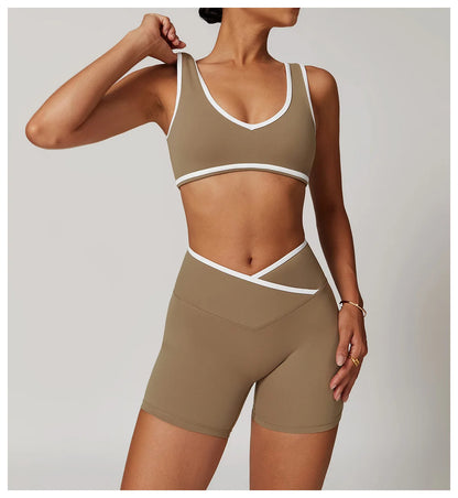 New Women Sports Bra Back High Impact Workout Sport Top Crop Fitness Wear For Yoga Gym Brassiere Sportswear Gym Push Up Bra