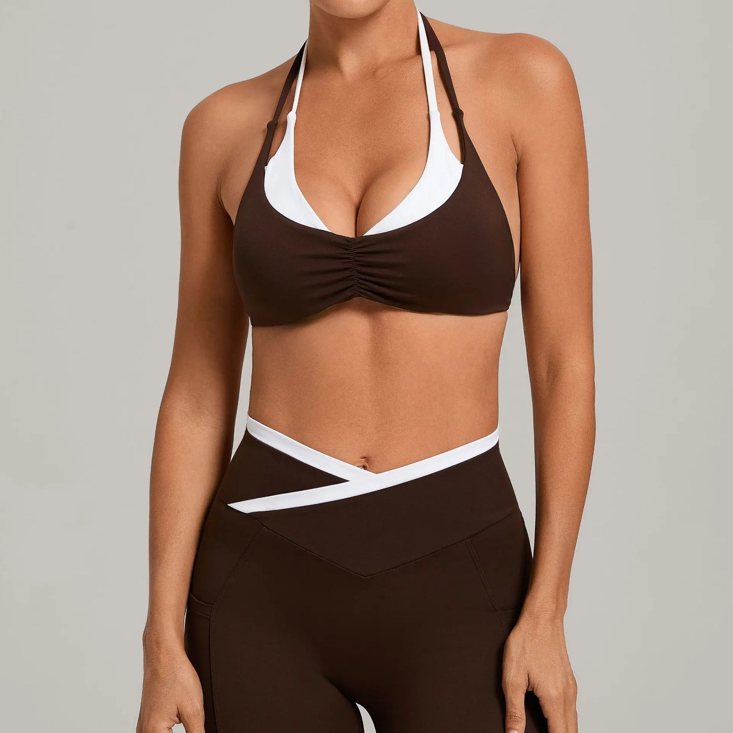 Sportswear Woman's Gym Underwear Stretch Shoulder Strap Fitness Sports Bra Breathable Female Top Yoga Sport Bra Outdoor Jogging