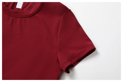Summer Yoga Top Women Breathable Yoga Shirts Fitness Sports T-Shirts Gym Crop Top Light Weight Yoga Shirt Fitness Activewear