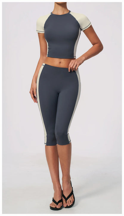 Summer Yoga Top Women Breathable Yoga Shirts Fitness Sports T-Shirts Gym Crop Top Light Weight Yoga Shirt Fitness Activewear