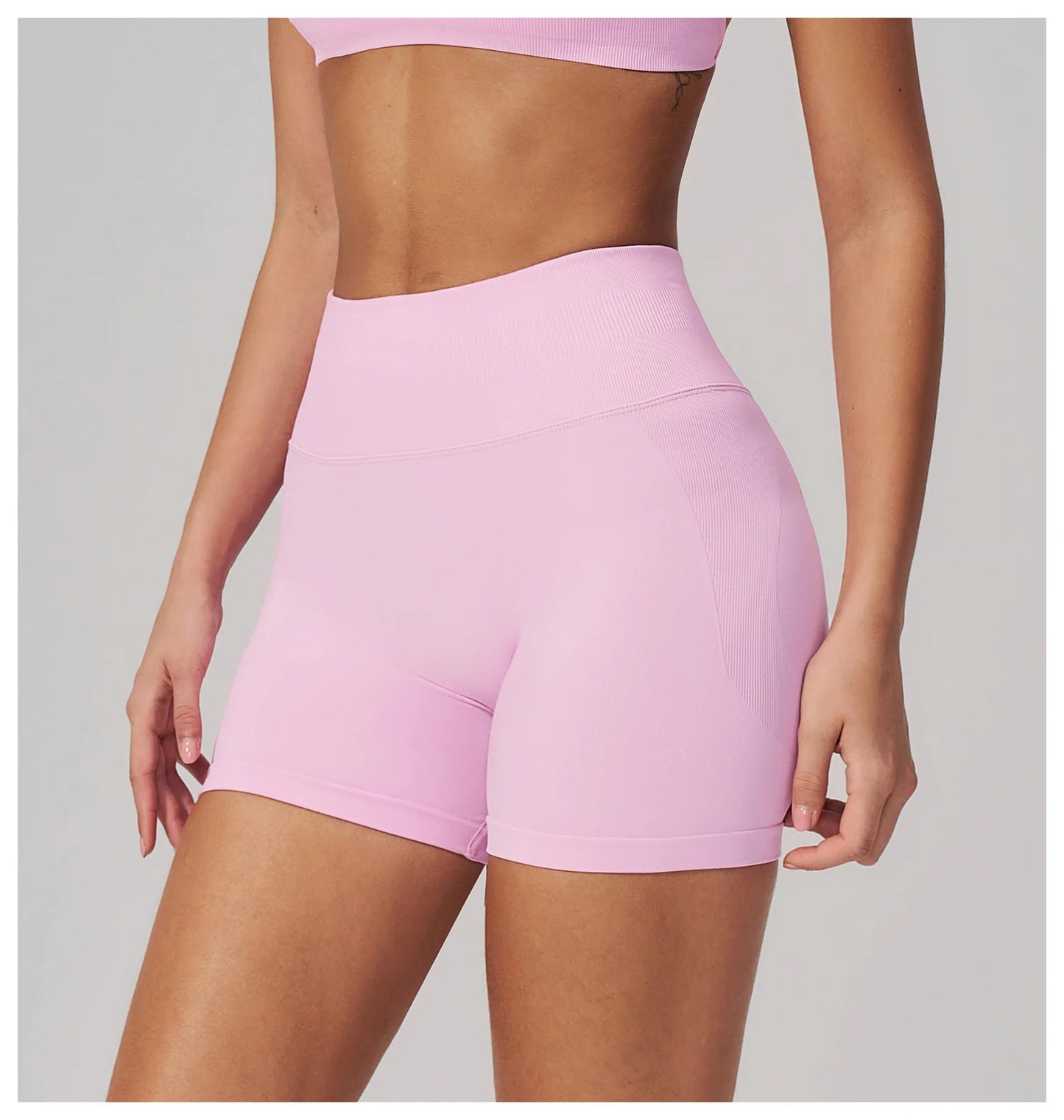 Seamless Sports Shorts Women Yoga Shorts High Waist Workout Shorts Breathable Sports Leggings Gym Shorts Running Cycling Shorts