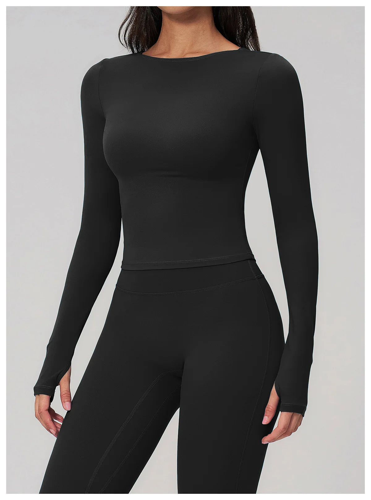 Women Yoga T-shirts Fitness Sports Long Sleeve Running High Elastic Workout Shirts Gym Sports Shirts Female Crop Top Yoga Tops