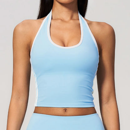 Summer Yoga Vest Women Fitness Quick-Dry Sports Top Workout Shockproof Yoga Vest Sexy Running Sports Tops Outdoors Fitness Bra