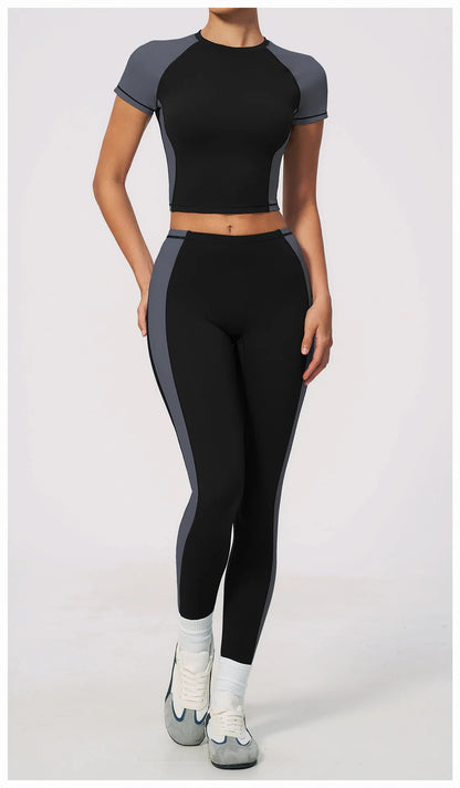 Summer Yoga Top Women Breathable Yoga Shirts Fitness Sports T-Shirts Gym Crop Top Light Weight Yoga Shirt Fitness Activewear