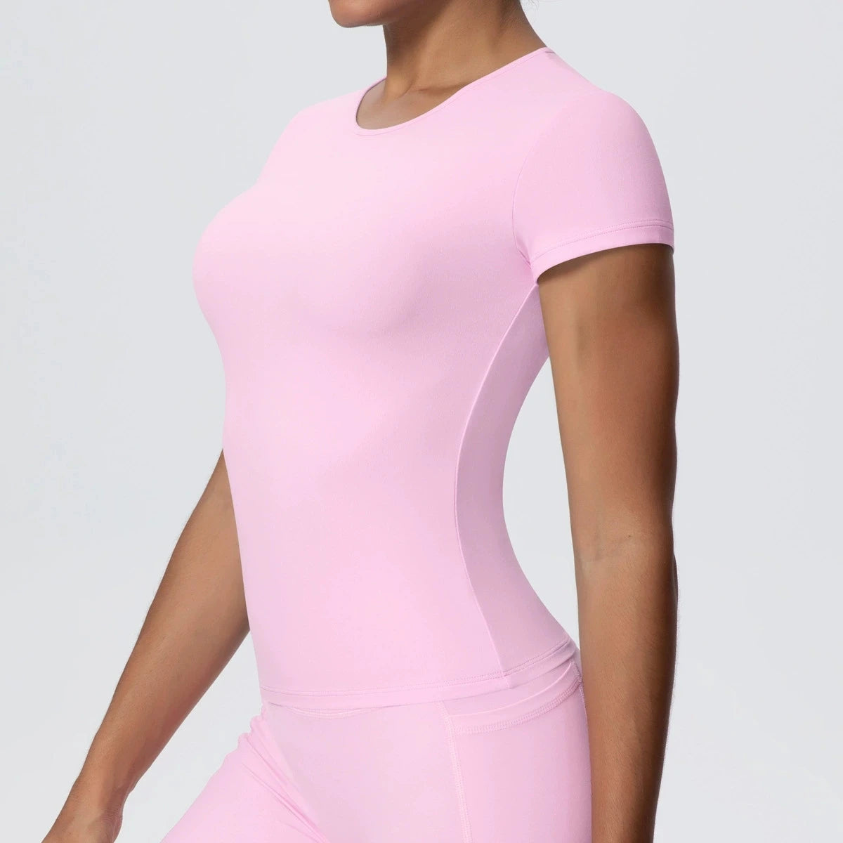 Best Selling New Models Yoga T-Short Sleeve Athletic Yoga Running Sexy Summer Gym Workout Quick Dry Stretchy Tees Tops Baselayer