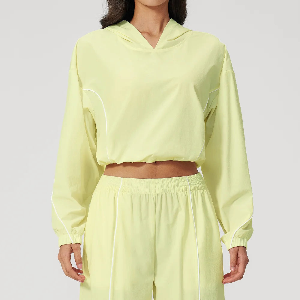 1 Pieces Women Outdoor Sports Coat Summer Sun Protection Top Yoga Long Sleeved Jacket Female Fitness Short Sun Protection Jacket