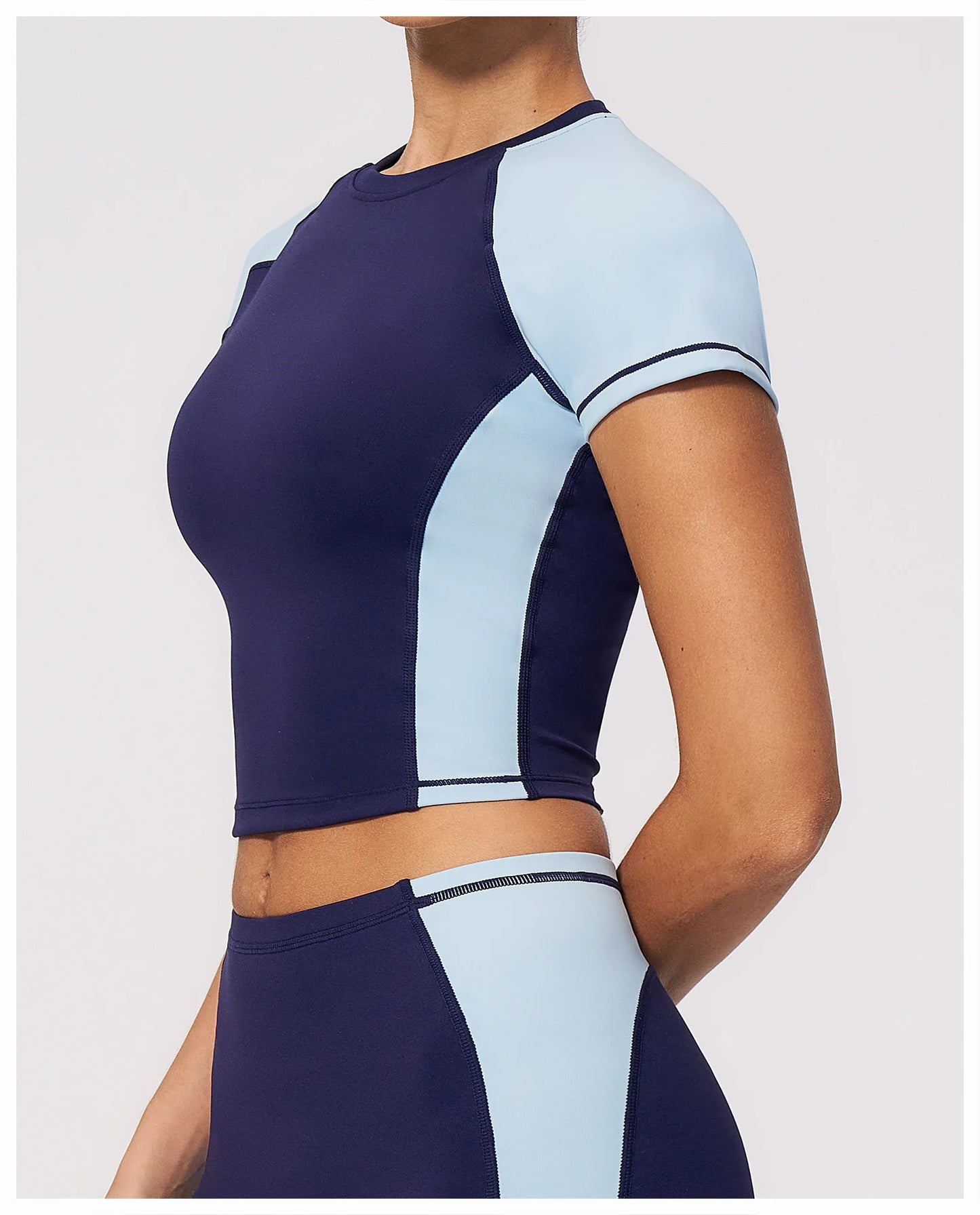 Summer Yoga Top Women Breathable Yoga Shirts Fitness Sports T-Shirts Gym Crop Top Light Weight Yoga Shirt Fitness Activewear