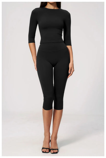 Summer Women Yoga Shirts Tight Yoga Top Breathable Fitness Sports T-Shirts Fitness Clothes Running Sport Top Gym Workout Shirts