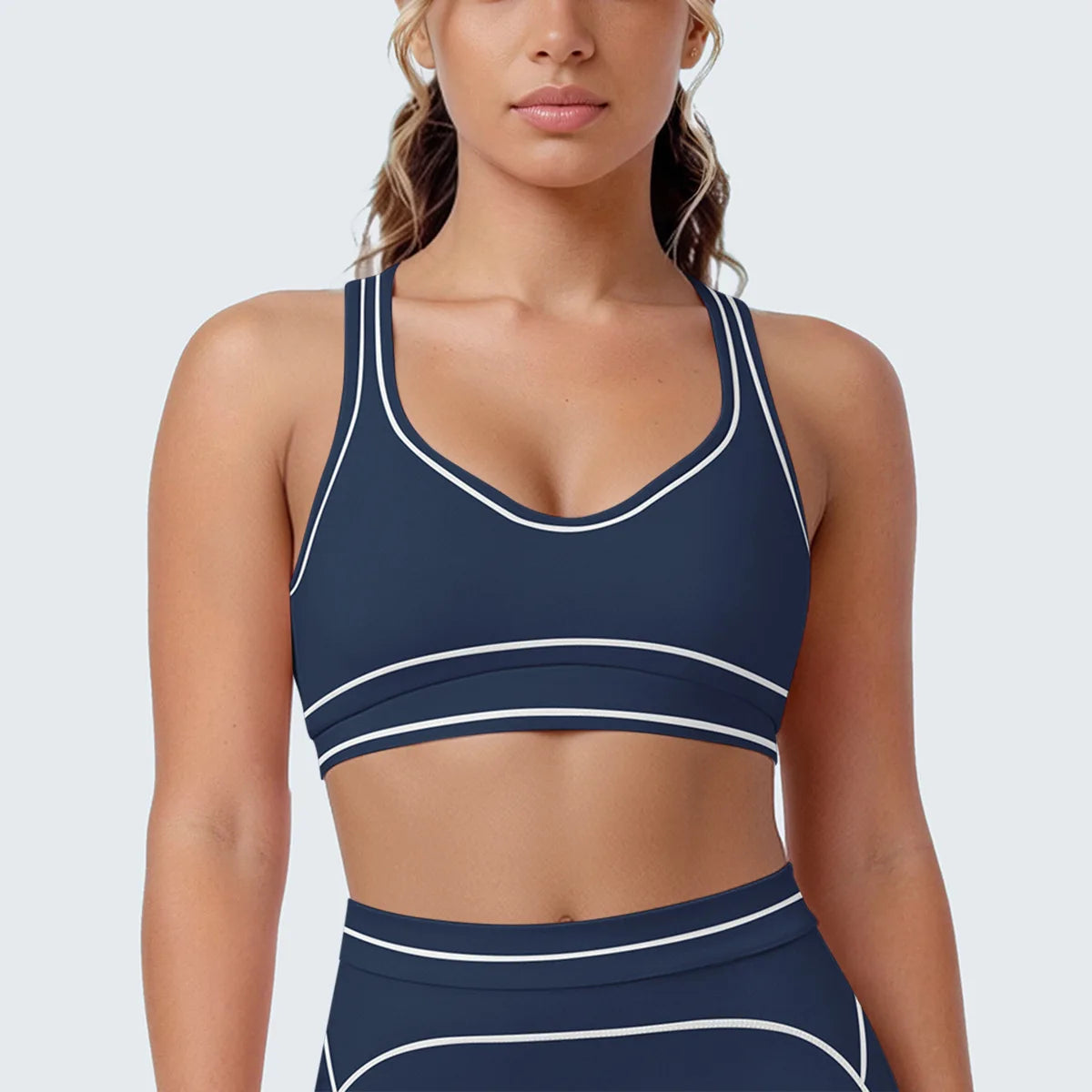 Sports Tank Top Women Sexy Fitness Bra Tights Backless Gym Clothe Underwear Yoga Bras High Running Training Shockproof Chest Pad