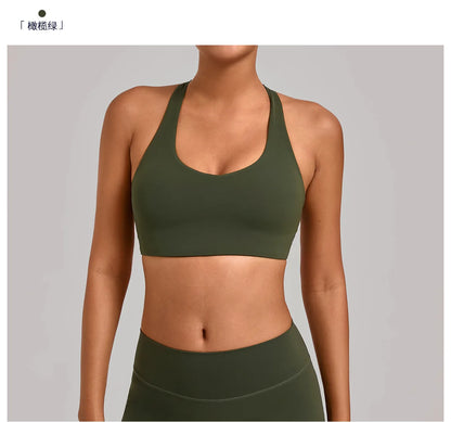 Yoga Bra Sport Bra Collection Women Bra Breast Yoga Fitness Bra Summer Cloth High-intensity Professional Shock-proof Running Bra