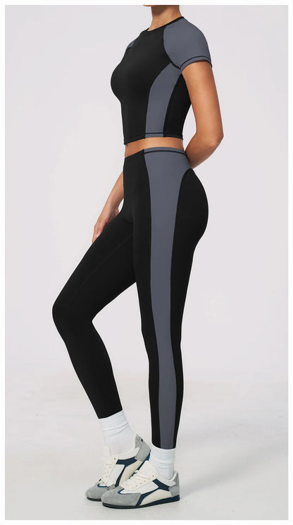 Summer Yoga Top Women Breathable Yoga Shirts Fitness Sports T-Shirts Gym Crop Top Light Weight Yoga Shirt Fitness Activewear
