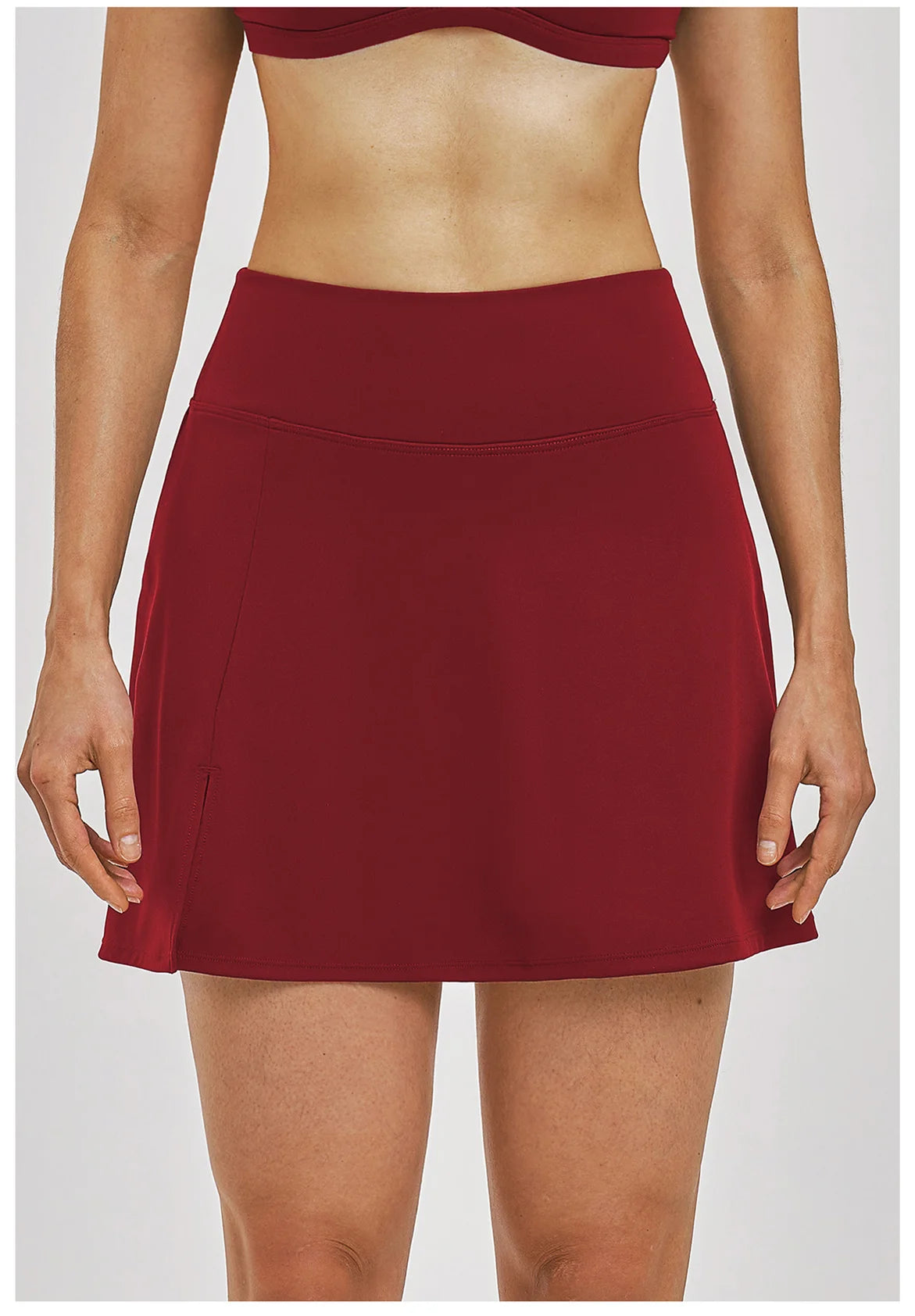 Outdoor Sports Yoga Skirt  Yoga Quick Drying A-line Skirt Women's Badminton Tennis Skirt Summer Cool and Anti Glare Lined Shorts