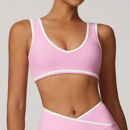 New Women Sports Bra Back High Impact Workout Sport Top Crop Fitness Wear For Yoga Gym Brassiere Sportswear Gym Push Up Bra