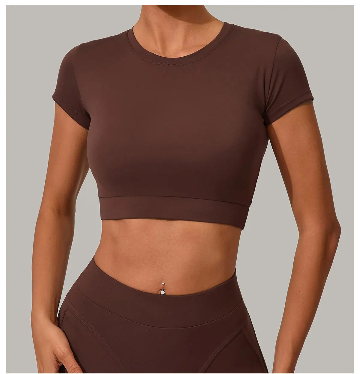 Women Yoga Top Sport T-Shirts Exercise Fitness Clothes Short Sleeve Yoga Shirt Gym Top Running Quick Drying Workout Sport Top