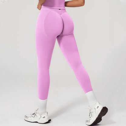 Seamless Leggings Summer Women Yoga Leggings Gym V Shaped Tight Fitness Pants Running Cycling Trousers High Waist Sports Legging