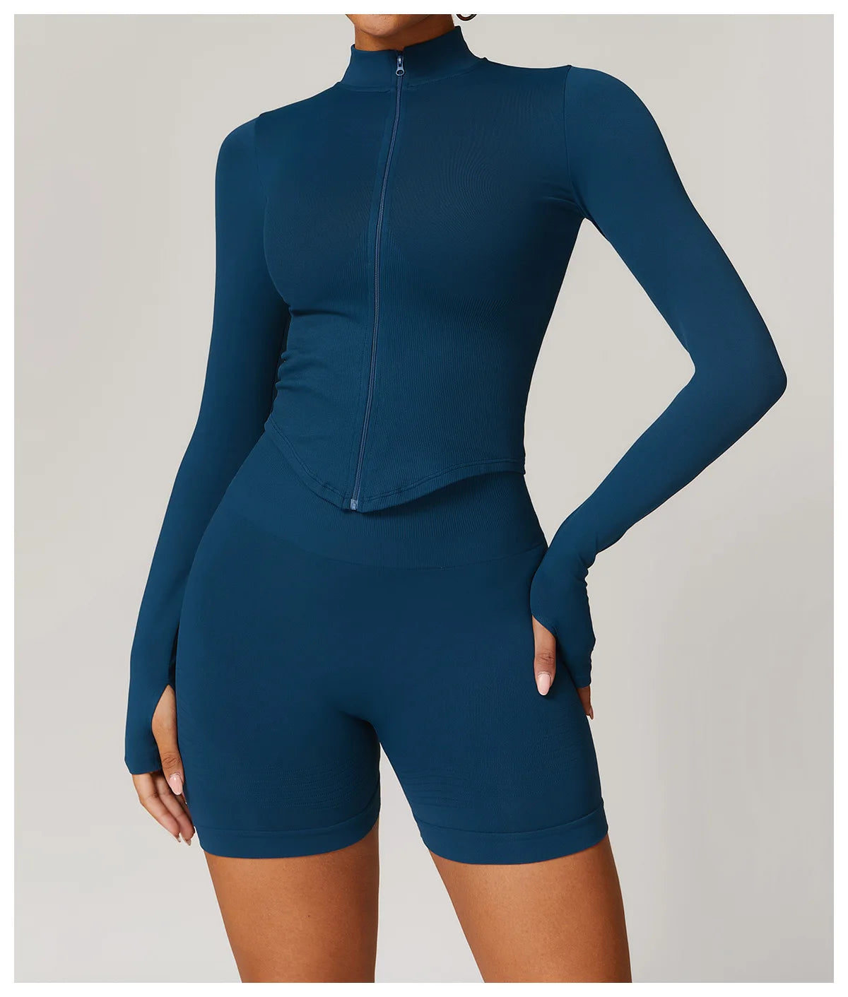 New Zipper Sports Top Women Gym Long Sleeve for Fitness Seamless Coat  Clothing Running Workout Tights Gym Tops Yoga Shirts