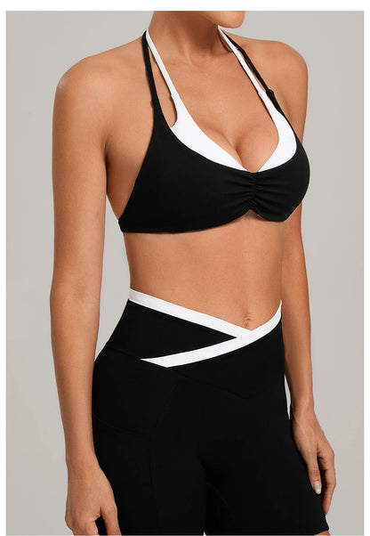 Sportswear Woman's Gym Underwear Stretch Shoulder Strap Fitness Sports Bra Breathable Female Top Yoga Sport Bra Outdoor Jogging