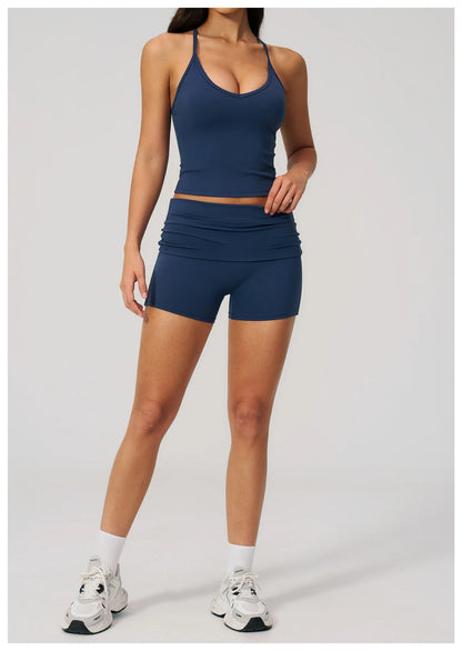 Summer Yoga Vest Women Workout Top Quick-Dry Crop Top Shockproof Gym Vest Female Running Tight Top Beautiful back Sports Tops