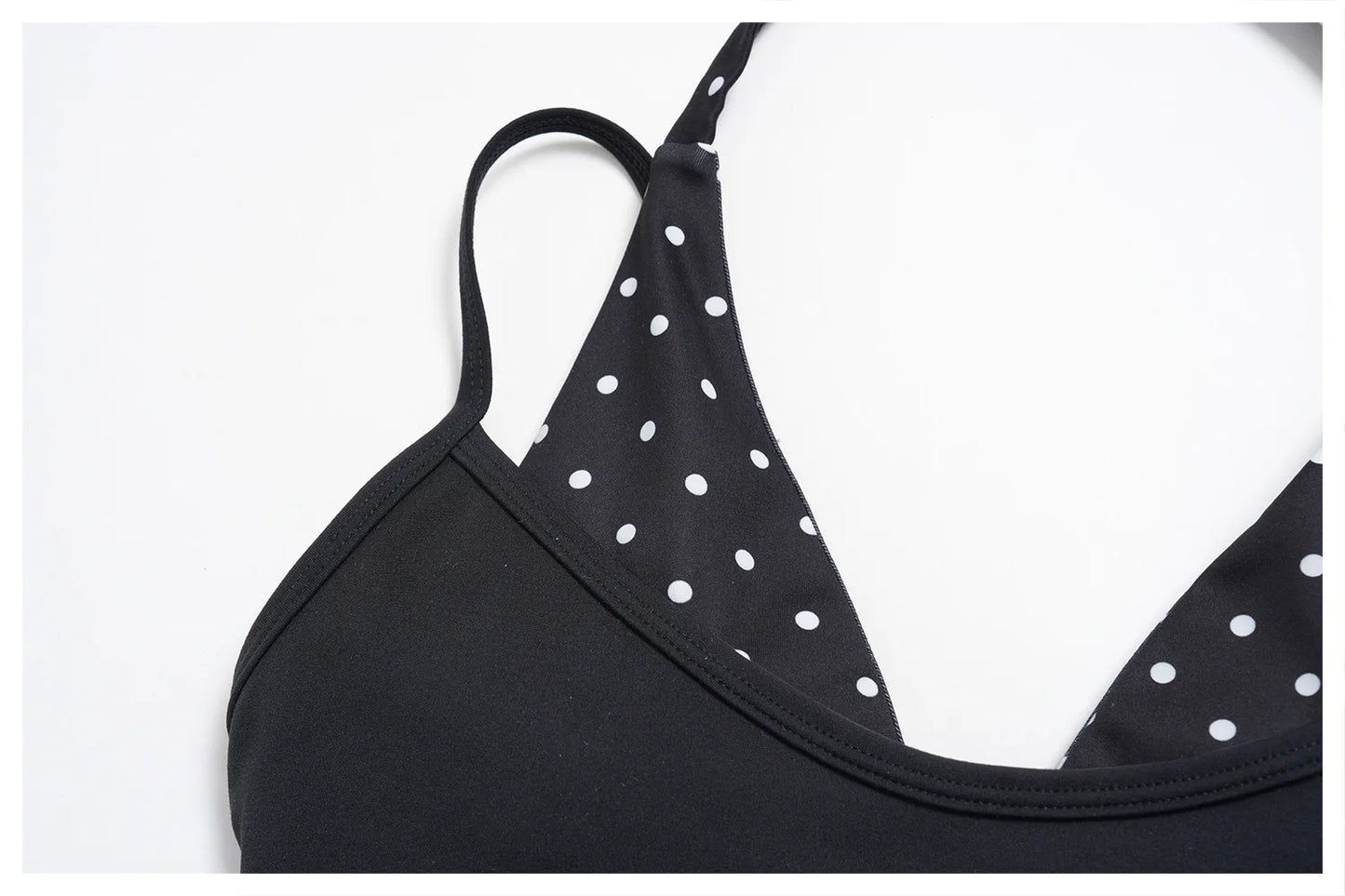 Women's Striped Yoga Bra Breathable Sports Underwear Shockproof Workout Top Sexy Polka Dot Bra Beautiful Back Sports Yoga Top