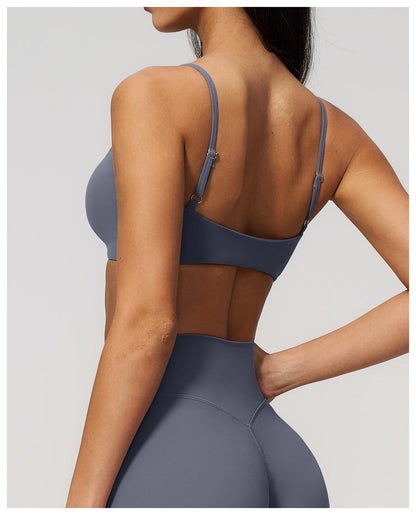 Summer Yoga Bra Women Shockproof Top Breathable Sports Bra Running Push Up Top Female Gym Workout Yoga Underwear Fitness Vest