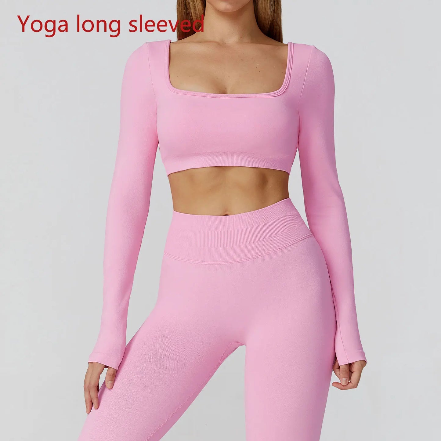 Women's Yoga Top Seamless Long Sleeved Sports Wear Workout Tops T-shirt Fitness Running Hollow out Backless Gym Woman SportShirt