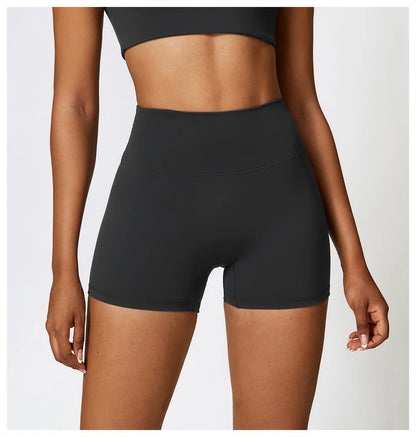 Women Yoga Shorts Fitness Shorts Running Cycling Shorts Breathable Sports Leggings High Waist Summer Workout Gym Push Up Shorts