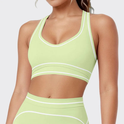 Sports Tank Top Women Sexy Fitness Bra Tights Backless Gym Clothe Underwear Yoga Bras High Running Training Shockproof Chest Pad