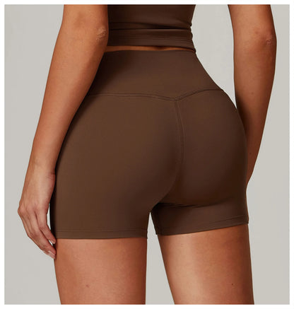 Women High Waist Yoga Shorts Running Cycling Shorts Breathable Fitness Shorts Female Summer Workout Shorts Gym Sports Tights