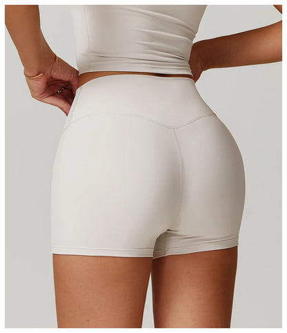Women High Waist Yoga Shorts Running Cycling Shorts Breathable Fitness Shorts Female Summer Workout Shorts Gym Sports Tights