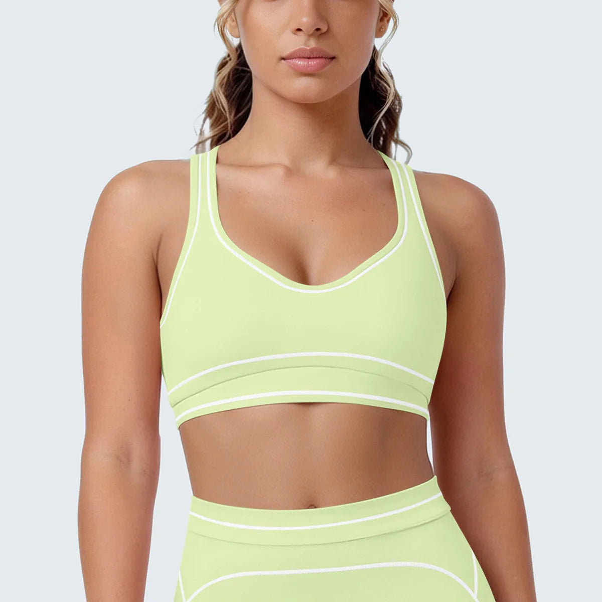 Sports Tank Top Women Sexy Fitness Bra Tights Backless Gym Clothe Underwear Yoga Bras High Running Training Shockproof Chest Pad