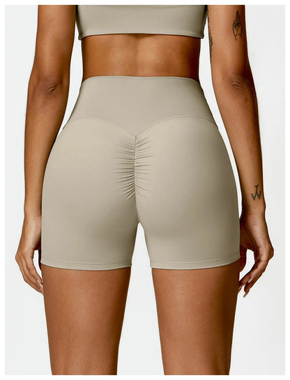 Yoga Shorts Women Scrunch Butt Yoga Pants High Waist Leggings Lift Butt Cycling Shorts Running Push Up Workout Gym Sports Shorts