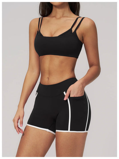 Summer Women Yoga Bra Sports Bra Sexy Breathable Underwear High Strength Fitness Female Shockproof Bra Gym Workout Top Crop Tops