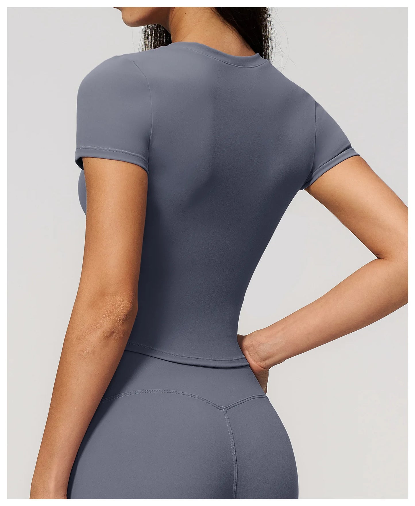 Women Yoga Top Sport T Shirts Fitness Clothes Quick-Drying Short Sleeve Yoga Shirt Gym Workout Top Running Active Wear Sport Top