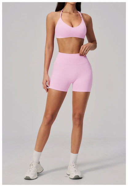 Seamless Sports Shorts Women Yoga Shorts High Waist Workout Shorts Breathable Sports Leggings Gym Shorts Running Cycling Shorts