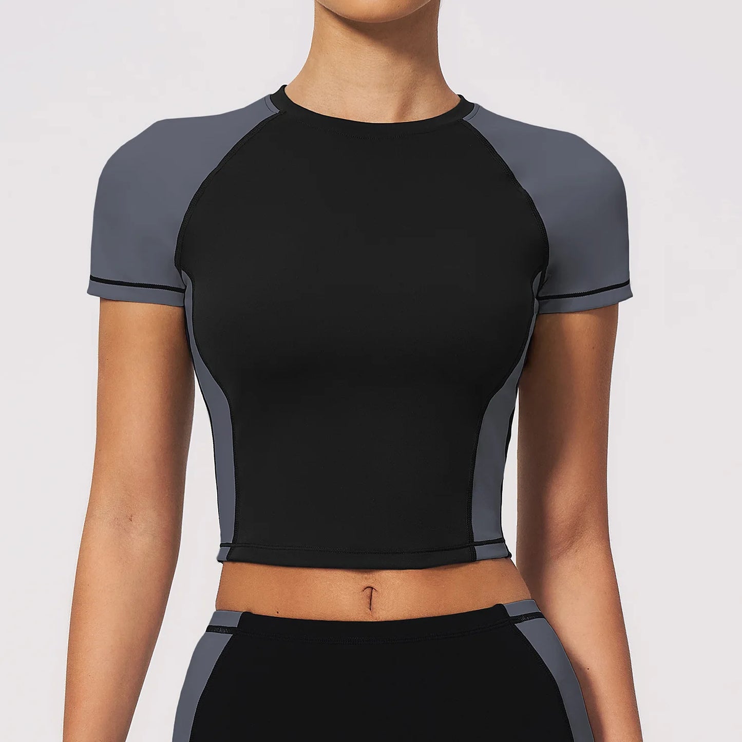 Summer Yoga Top Women Breathable Yoga Shirts Fitness Sports T-Shirts Gym Crop Top Light Weight Yoga Shirt Fitness Activewear